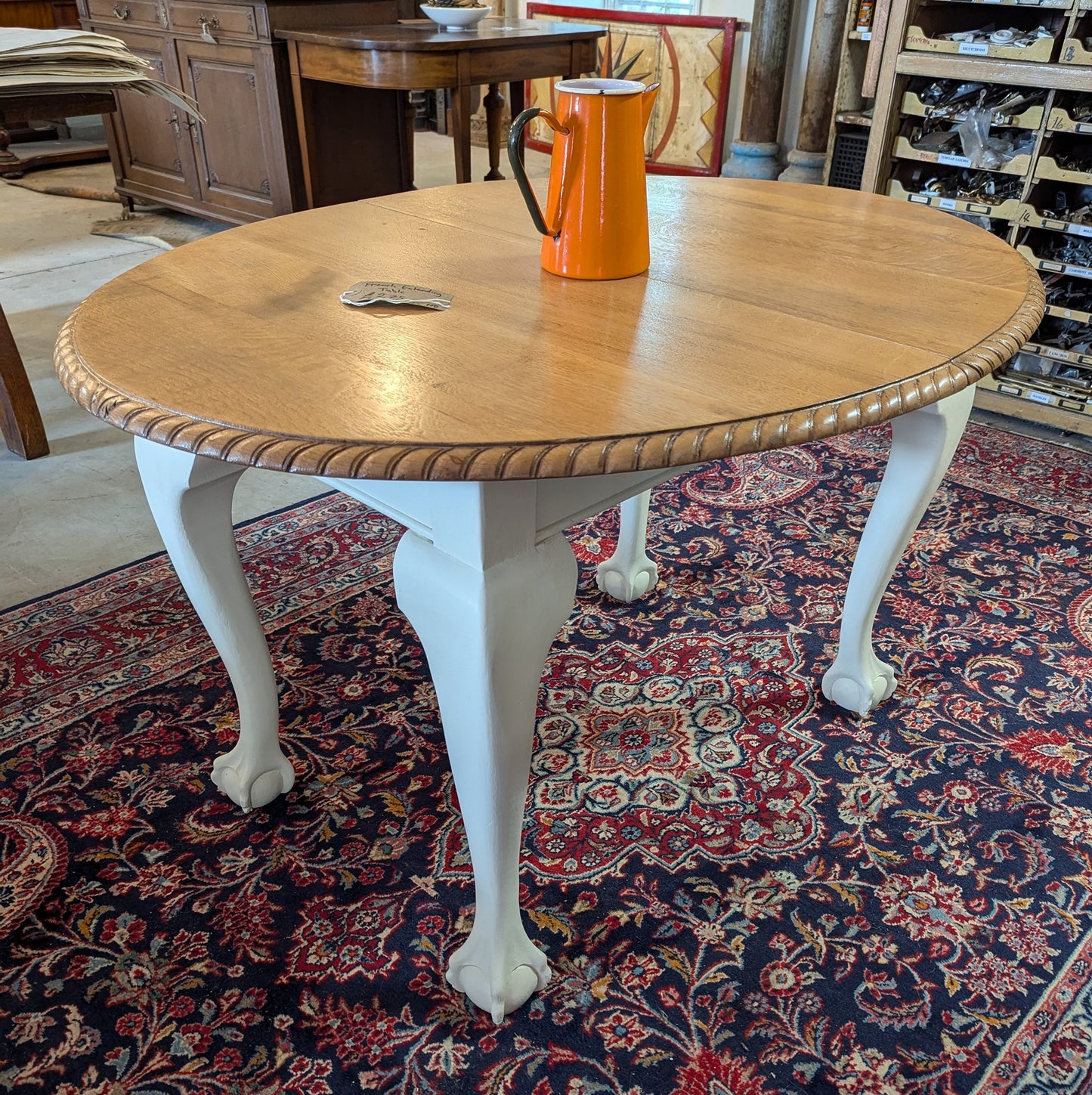 French Oak Extending Dining Table