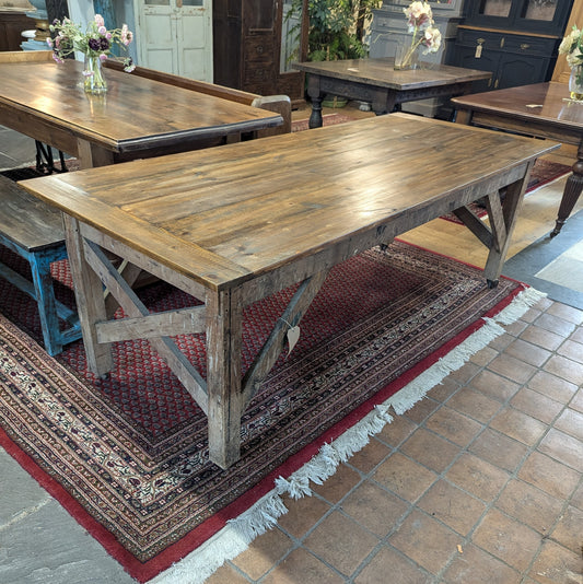 Large Rustic Workbench Table