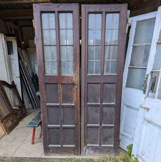 Pair of Glazed Church Doors