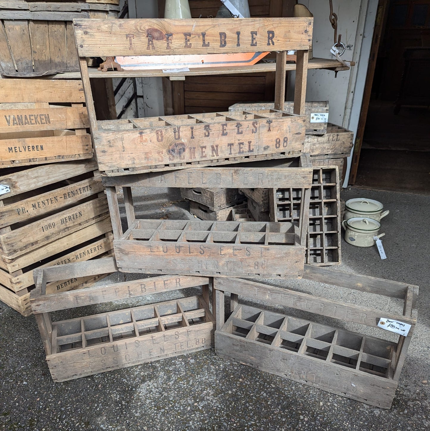 Old Beer Bottle Crates