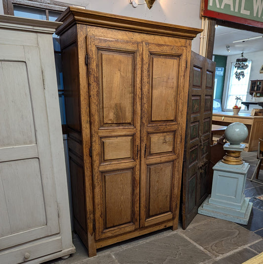 Rustic Antique Oak Linen Cupboard