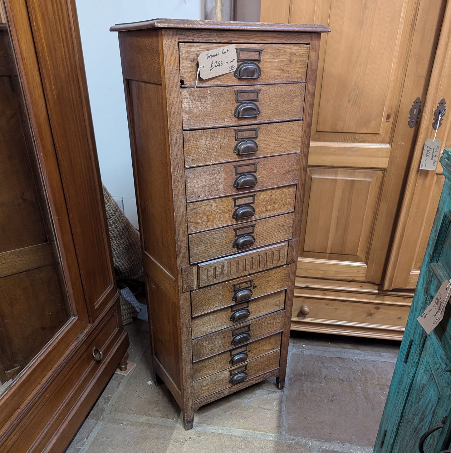 Tall Bank of Drawers