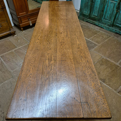 8ft Oak Refectory Table