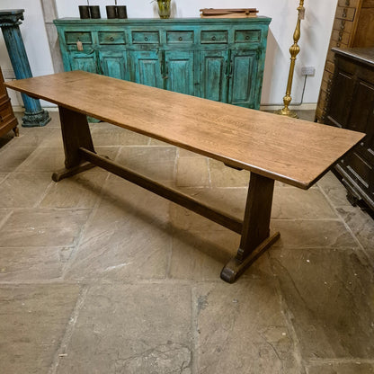 8ft Oak Refectory Table