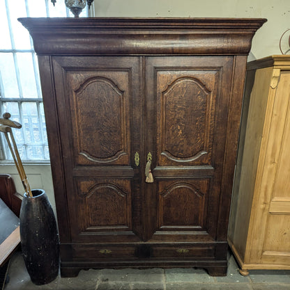 Dark Stained Knockdown Cupboard