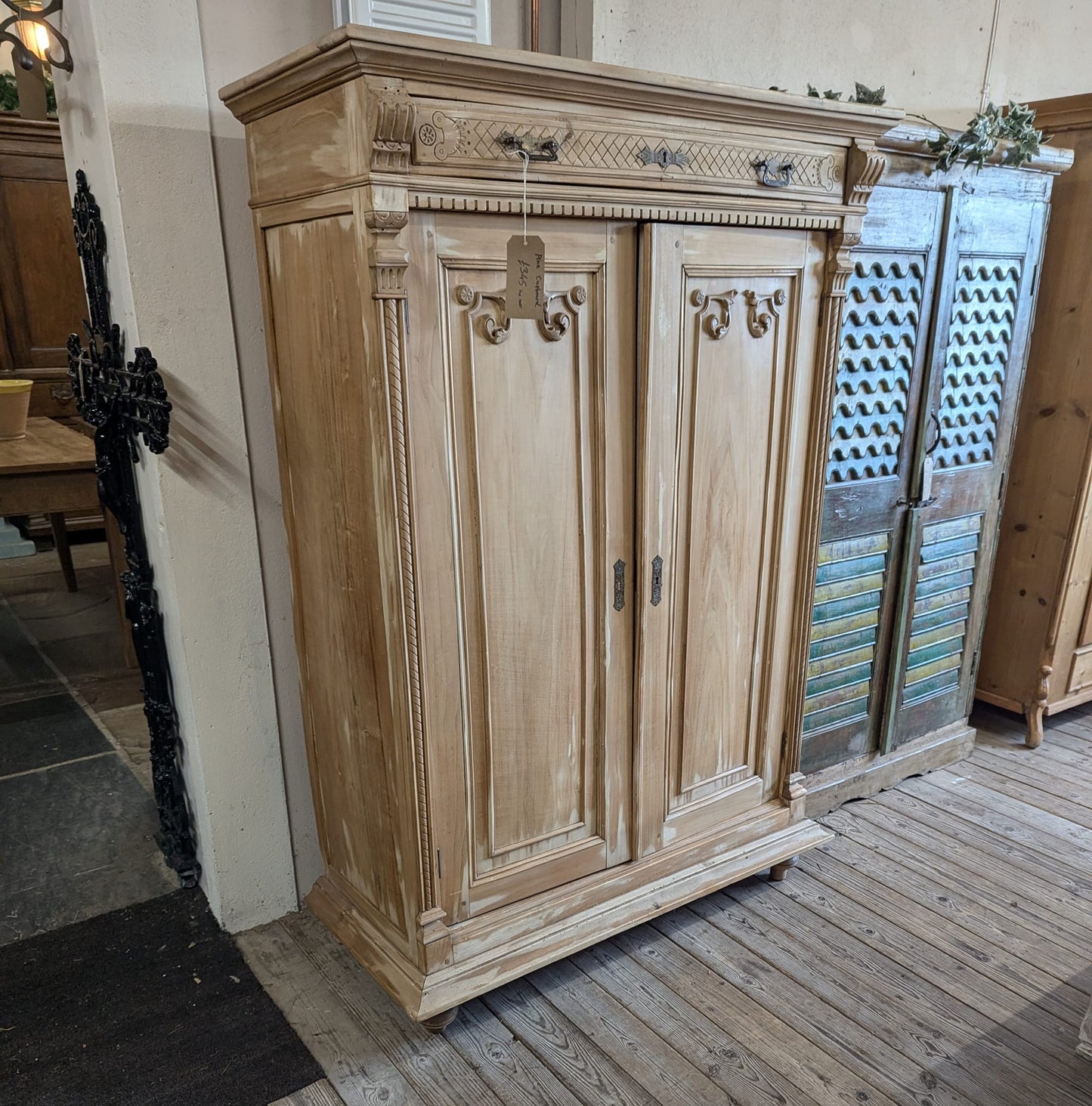 Mid Sized Cupboard with Wide Drawer