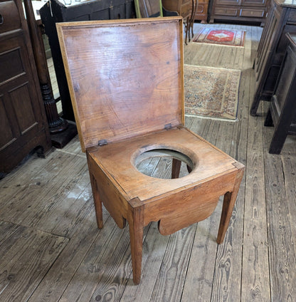 Antique Waxed Pine Lamp Table