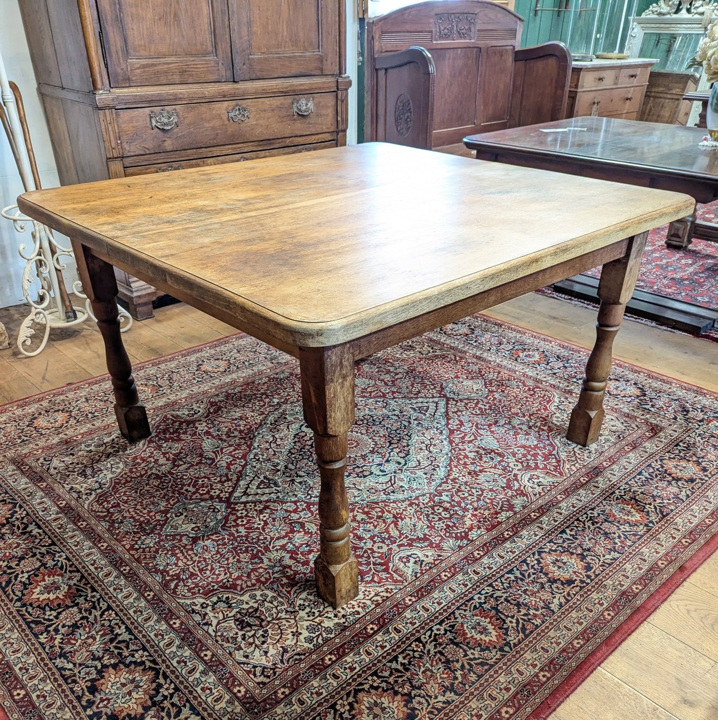 Mid Century Square Oak Table