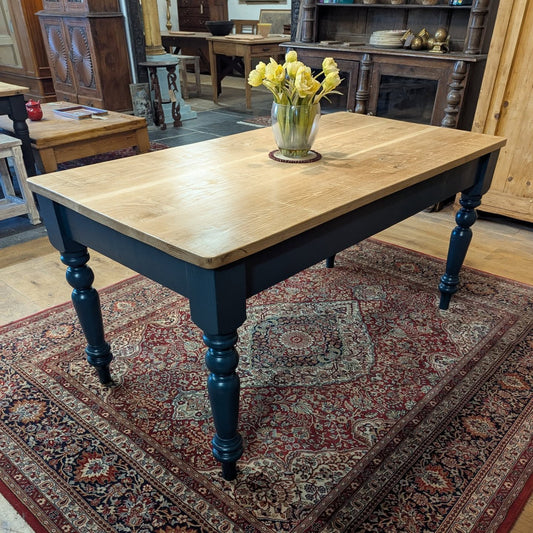 Oak Top Farmhouse Table