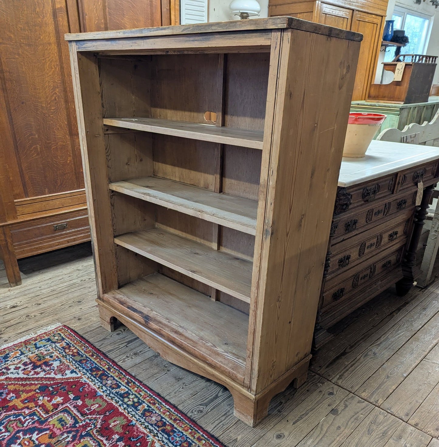 Rustic Pine Bookcase