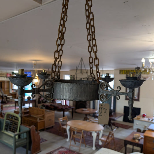 Small Medieval Style Ceiling Candelabra