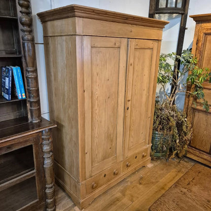 Waxed Pine Knockdown Wardrobe