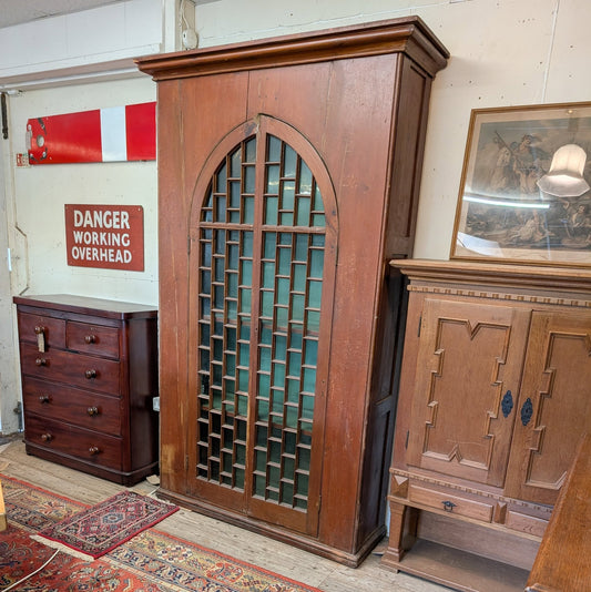 Large Cupboard with Glazed Arched Doors