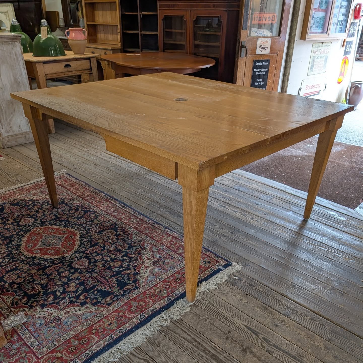 Large Solid Oak Desk