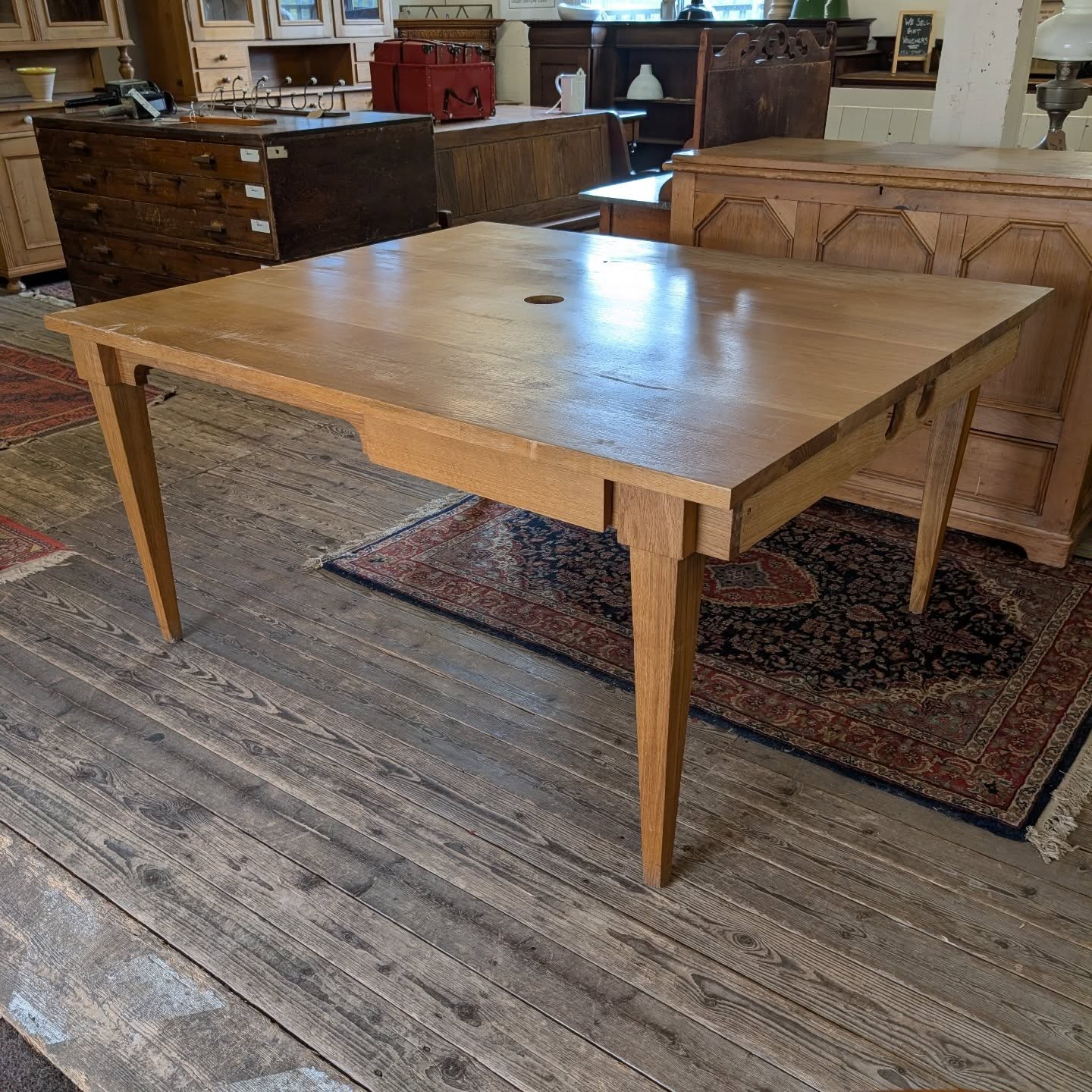Large Solid Oak Desk