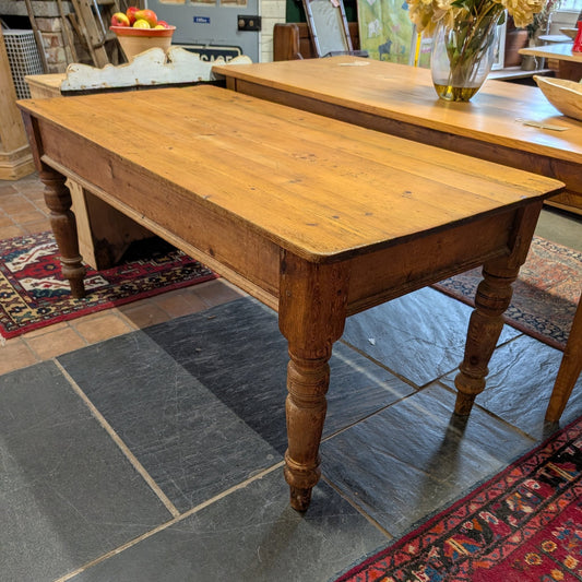 Waxed Pine Farmhouse Table