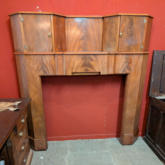 Art Deco Fire Surround with Two Little Cupboards