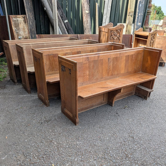 Carved Oak Pews
