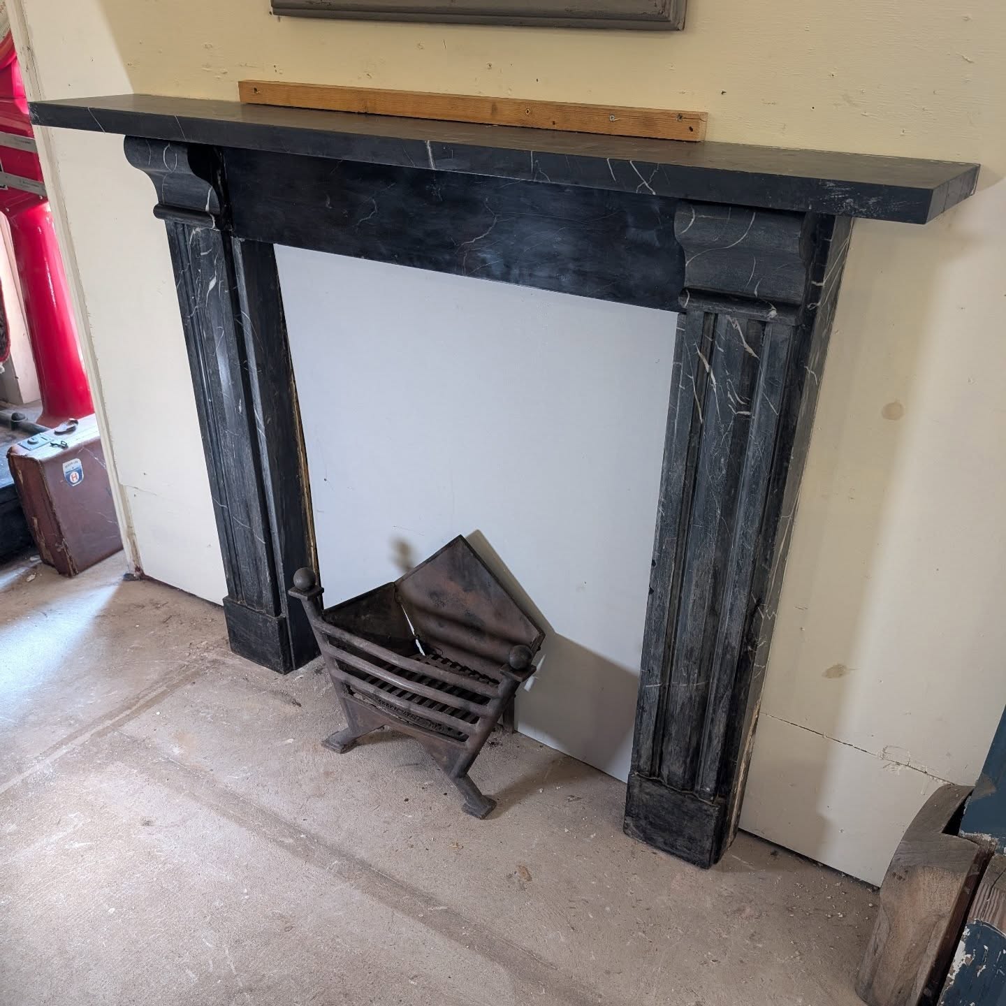 Victorian Black Marble Fire Surround