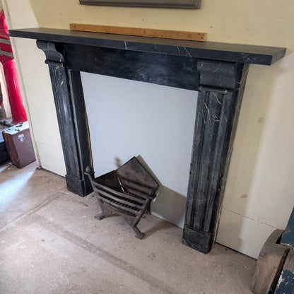Victorian Black Marble Fire Surround