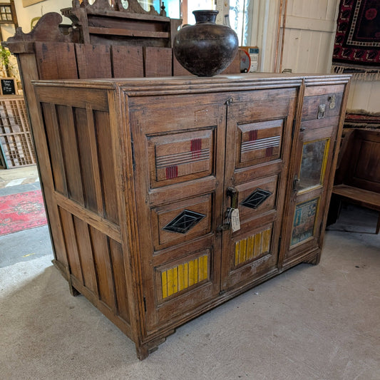 Deep Antique Teak Cupboard