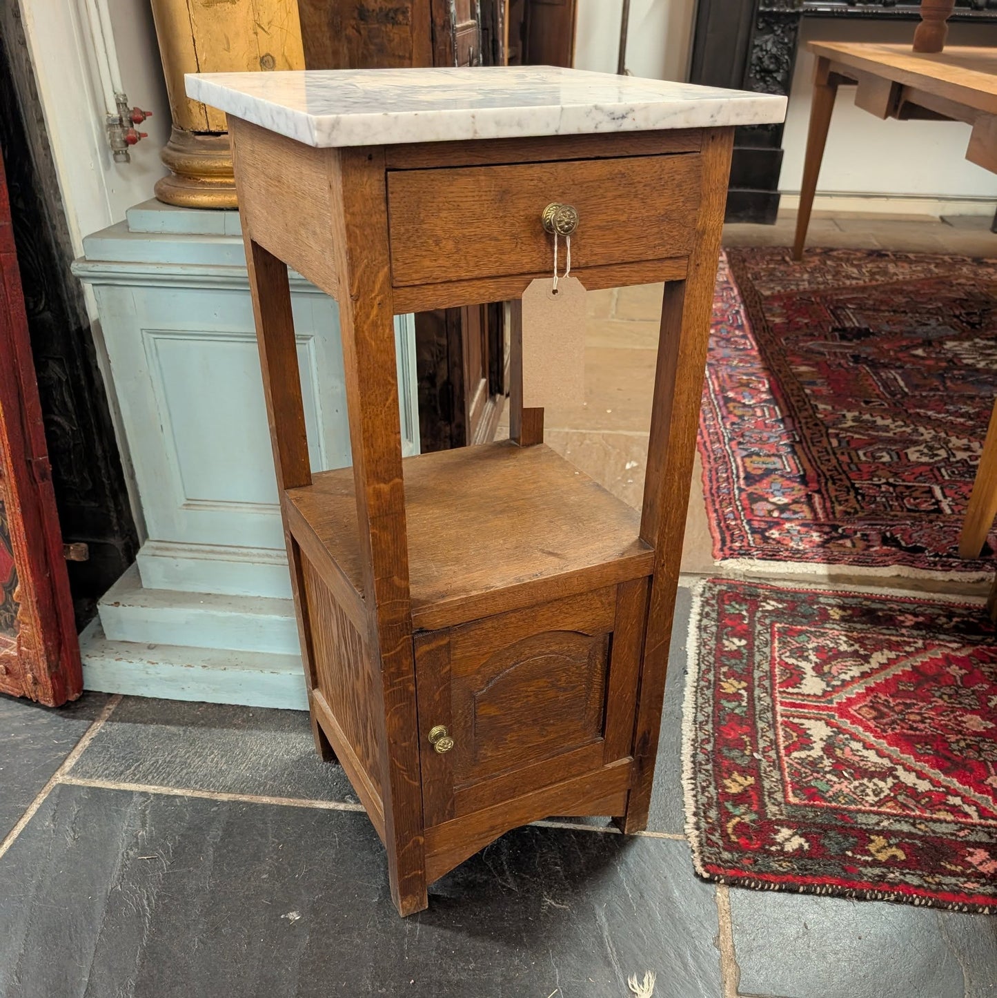 French Pot Cupboard with Marble Top