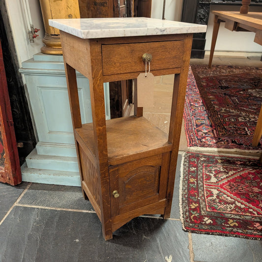 French Pot Cupboard with Marble Top