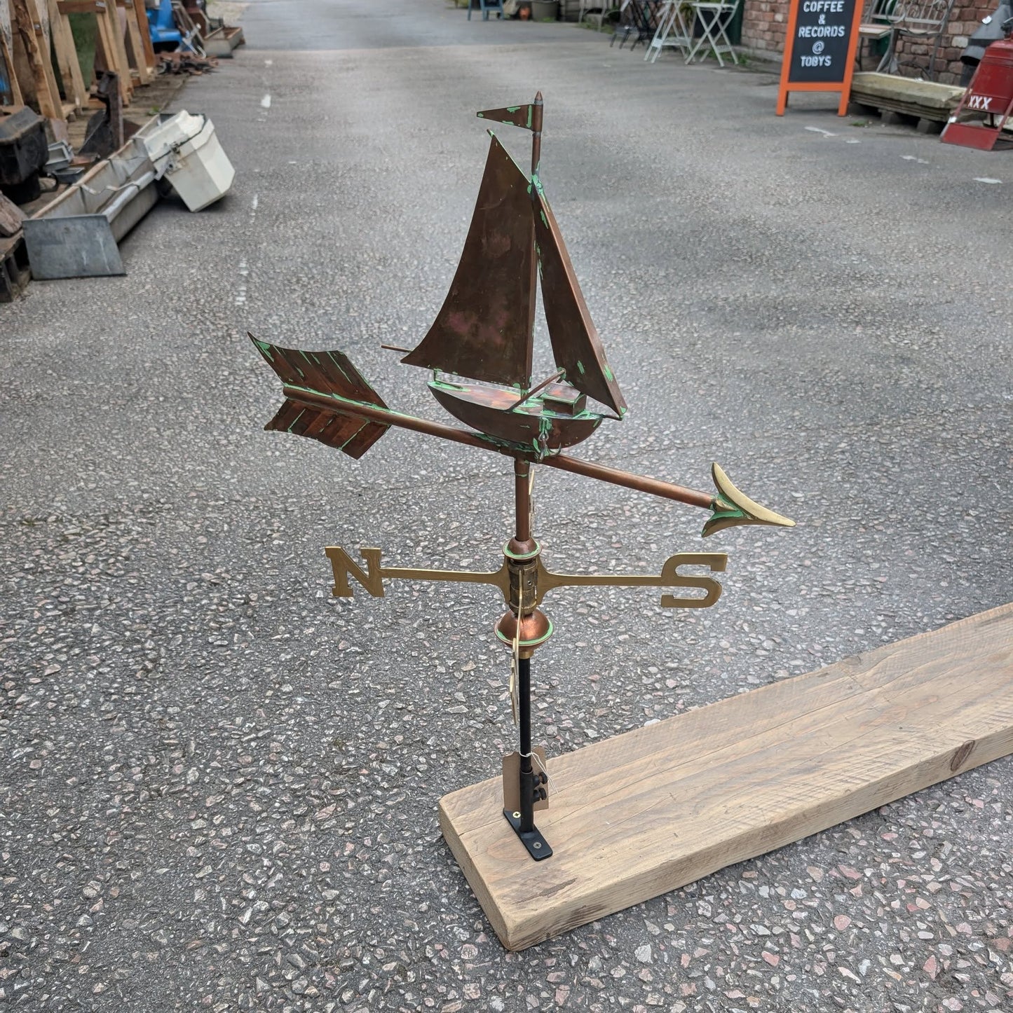 Brass Boat Weathervane