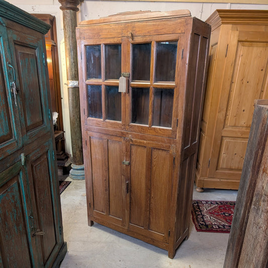 Top Glazed Teak Cupboard