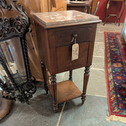 French Pot Cupboard with Marble Top