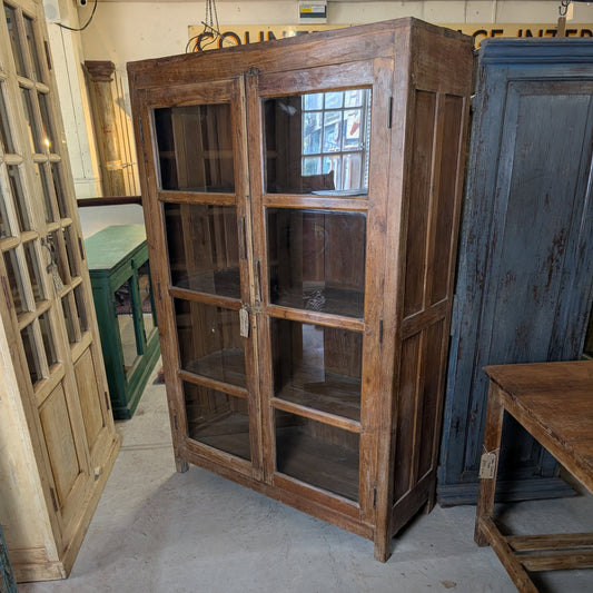 Dark Teak Glazed Cupboard