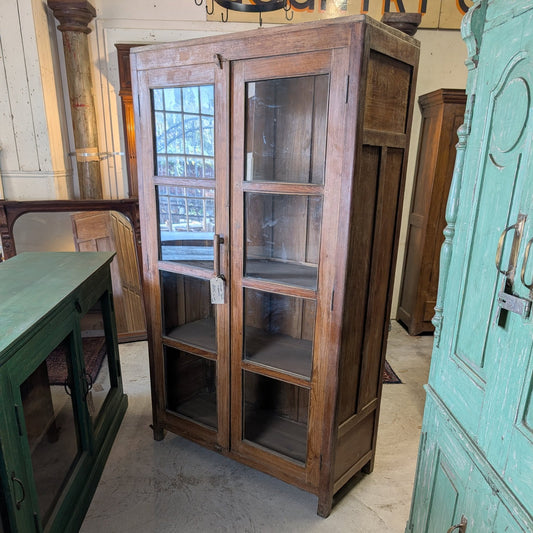 Glazed Teak Cupboard