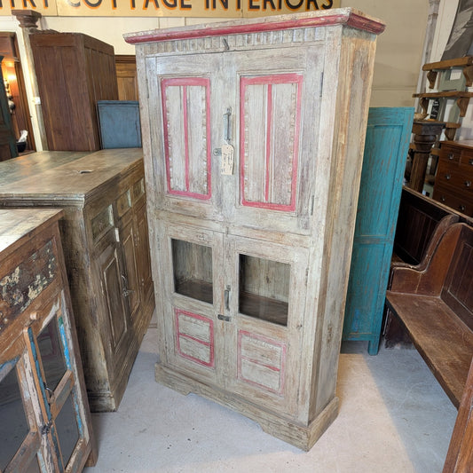 Bottom Glazed Teak Cupboard