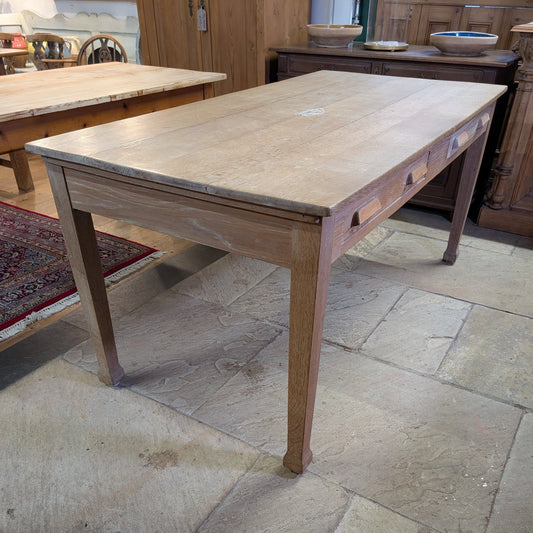 Oak Table with Drawers
