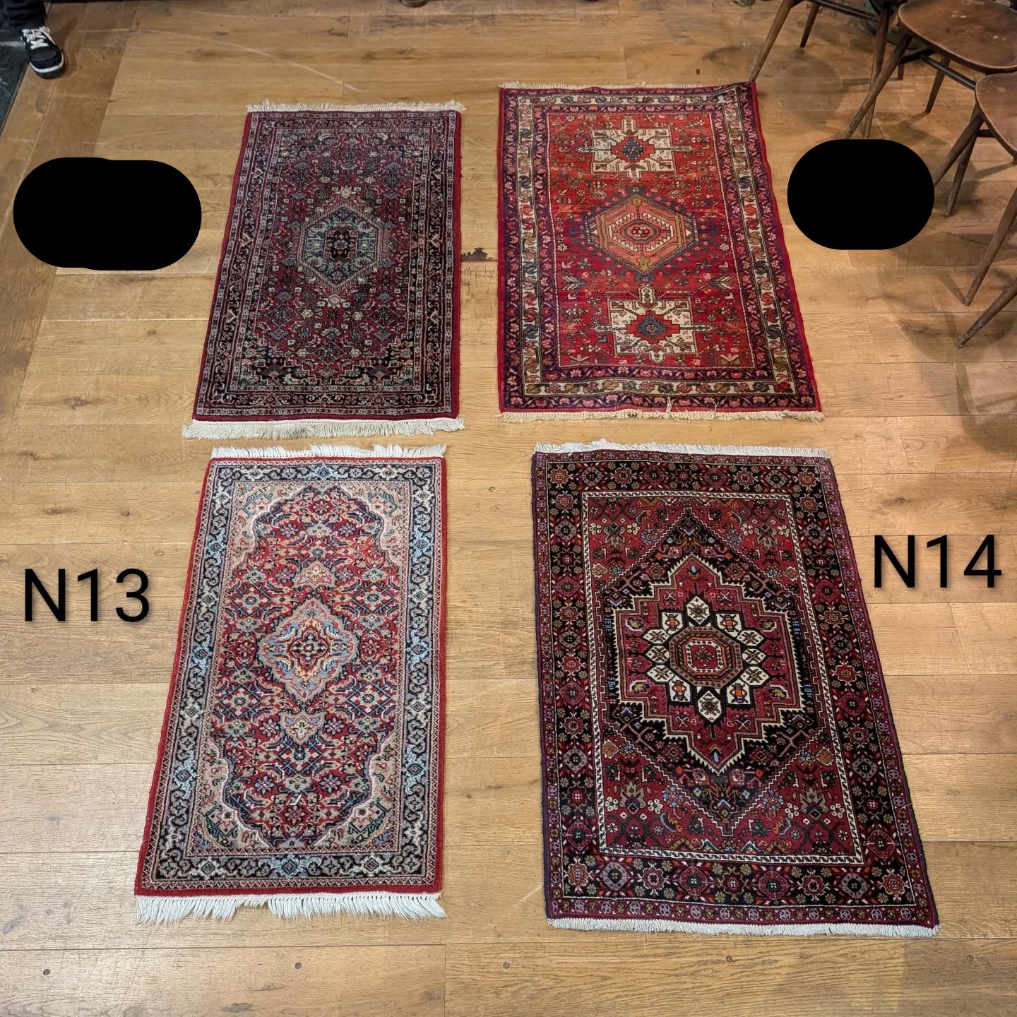 Four Mid-sized Rugs