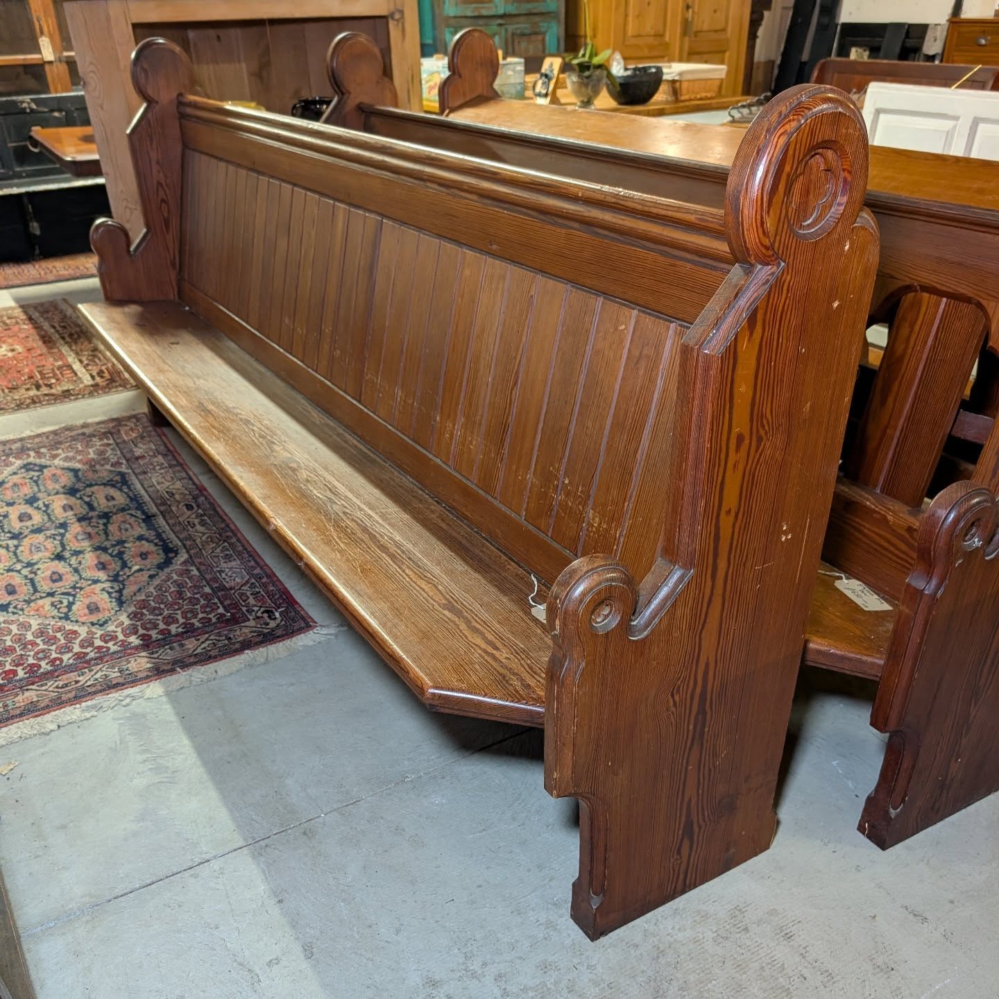 Heavy Pitch Pine Pews
