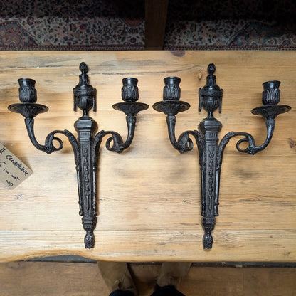 Cast Iron Candelabras