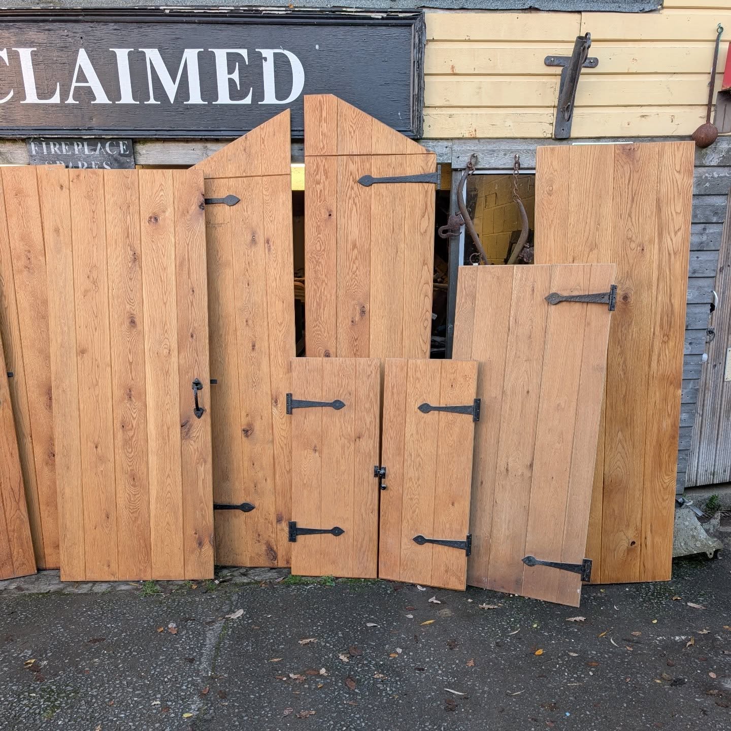 Solid Oak Ledged Doors
