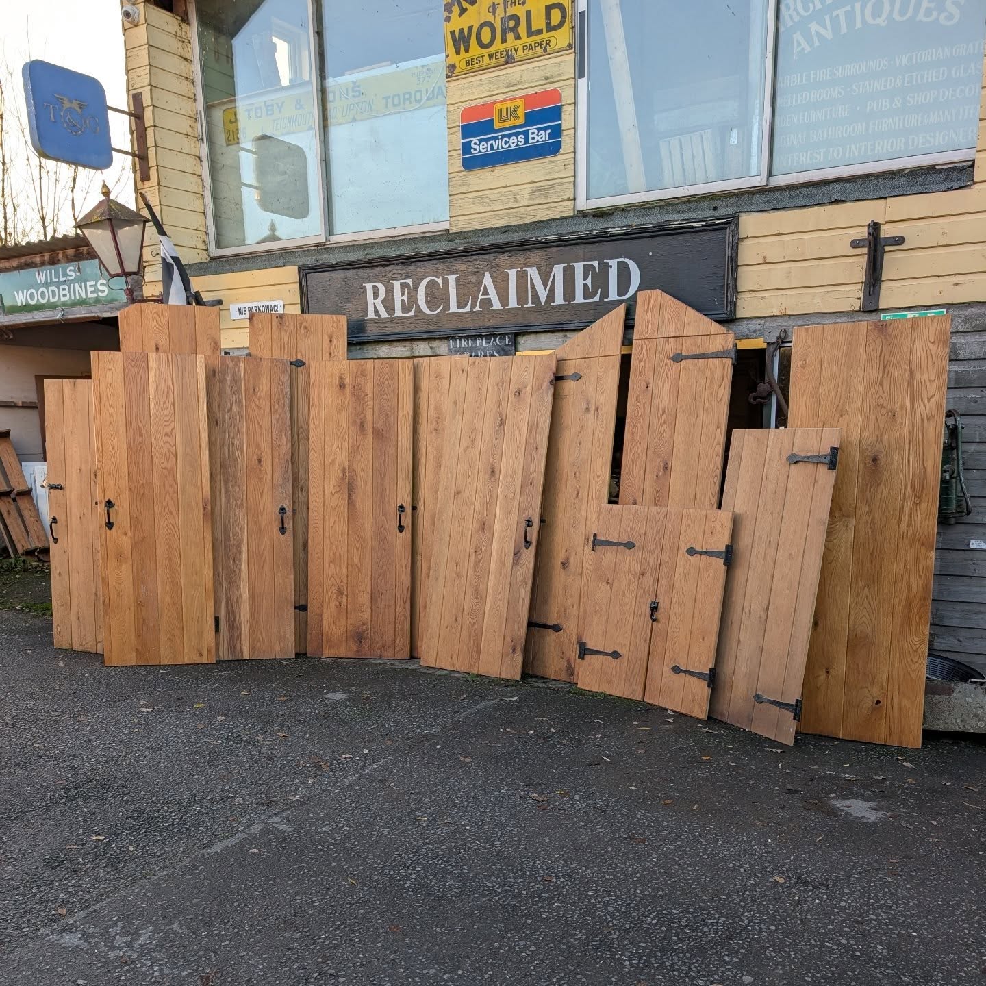 Solid Oak Ledged Doors