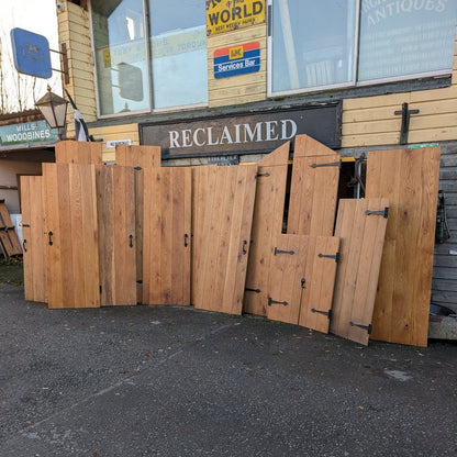 Solid Oak Ledged Doors