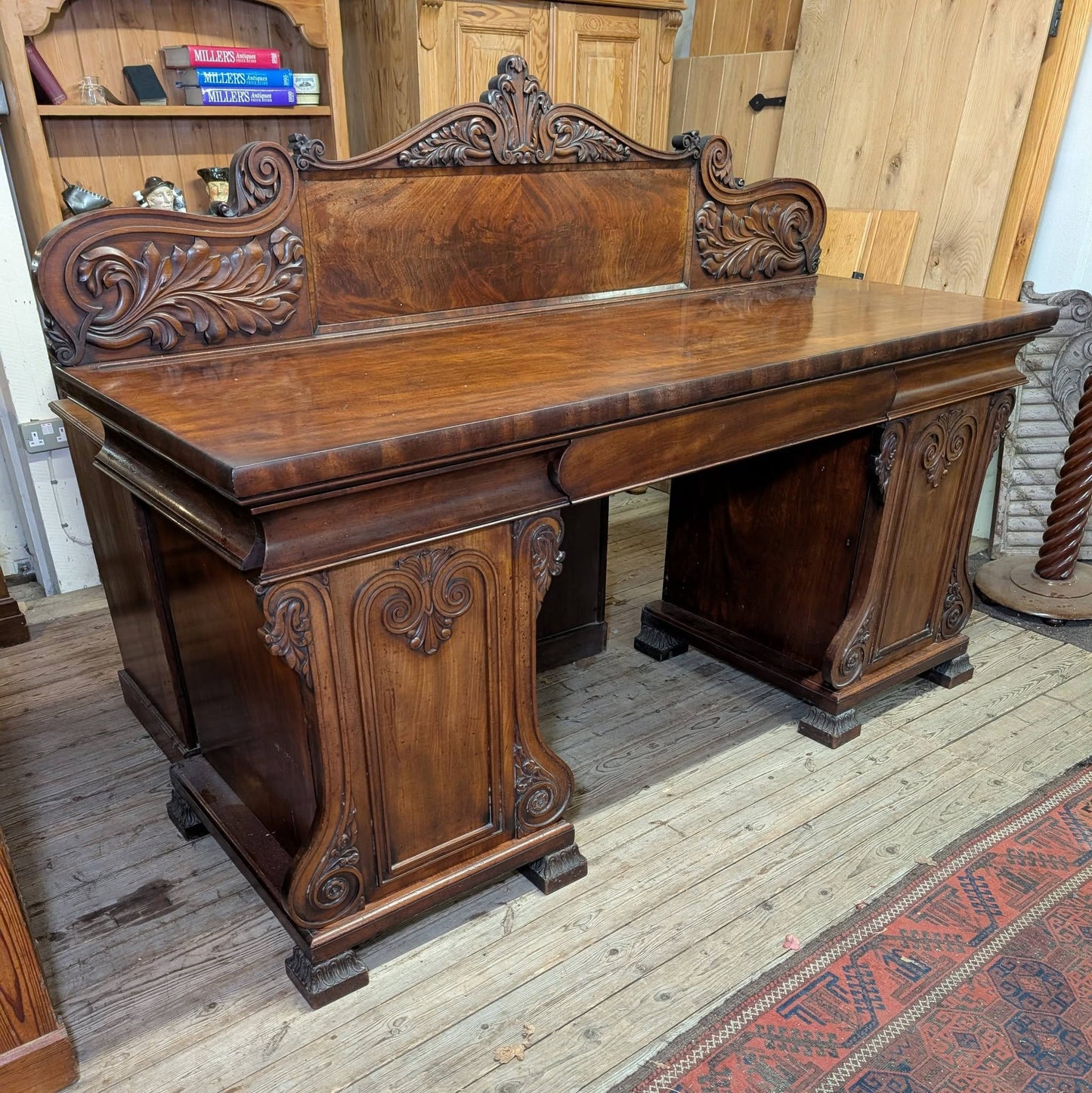 19th Century Huge Mahogany Sideboard