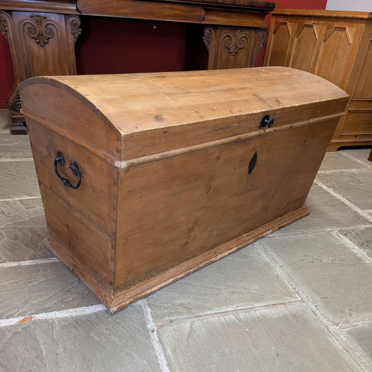 Bow Topped Pine Chest