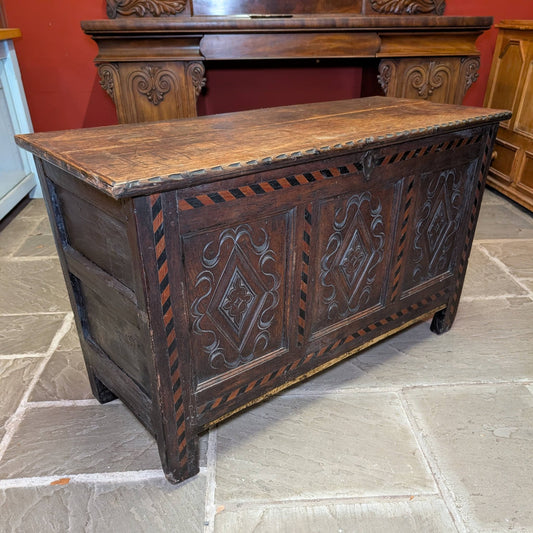 Early 1800s Oak Coffer