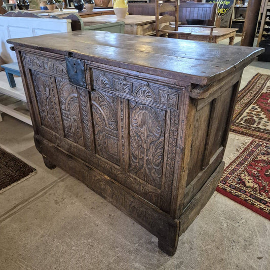 Carved Antique Coffer