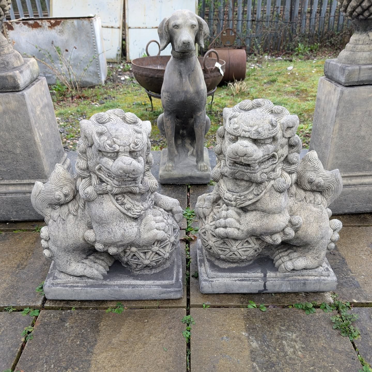 Pair of Large Foo Dogs
