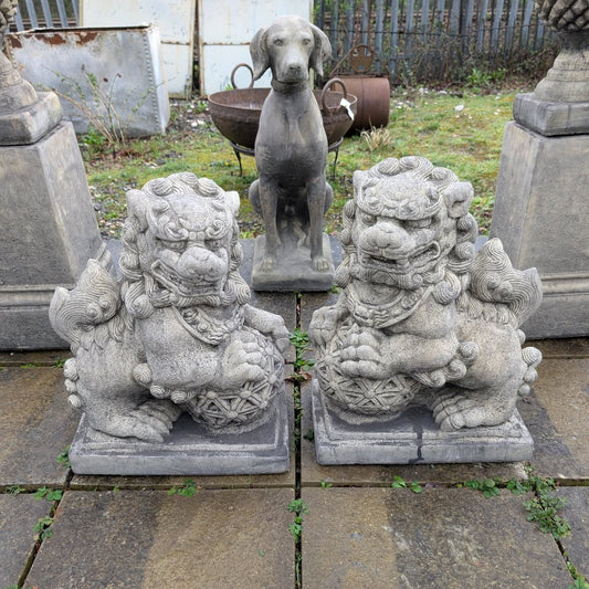 Pair of Large Foo Dogs