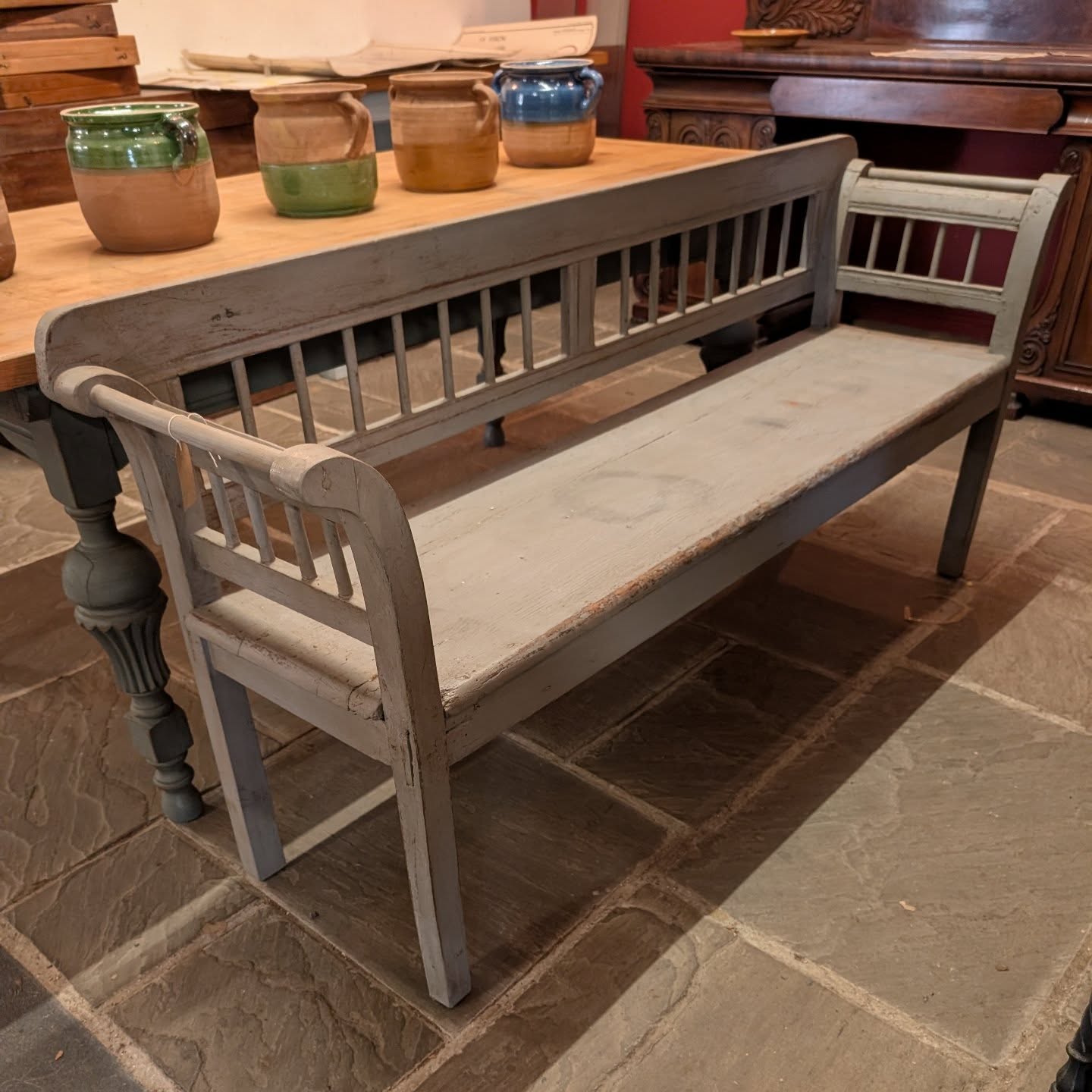 Grey Hungarian Bench