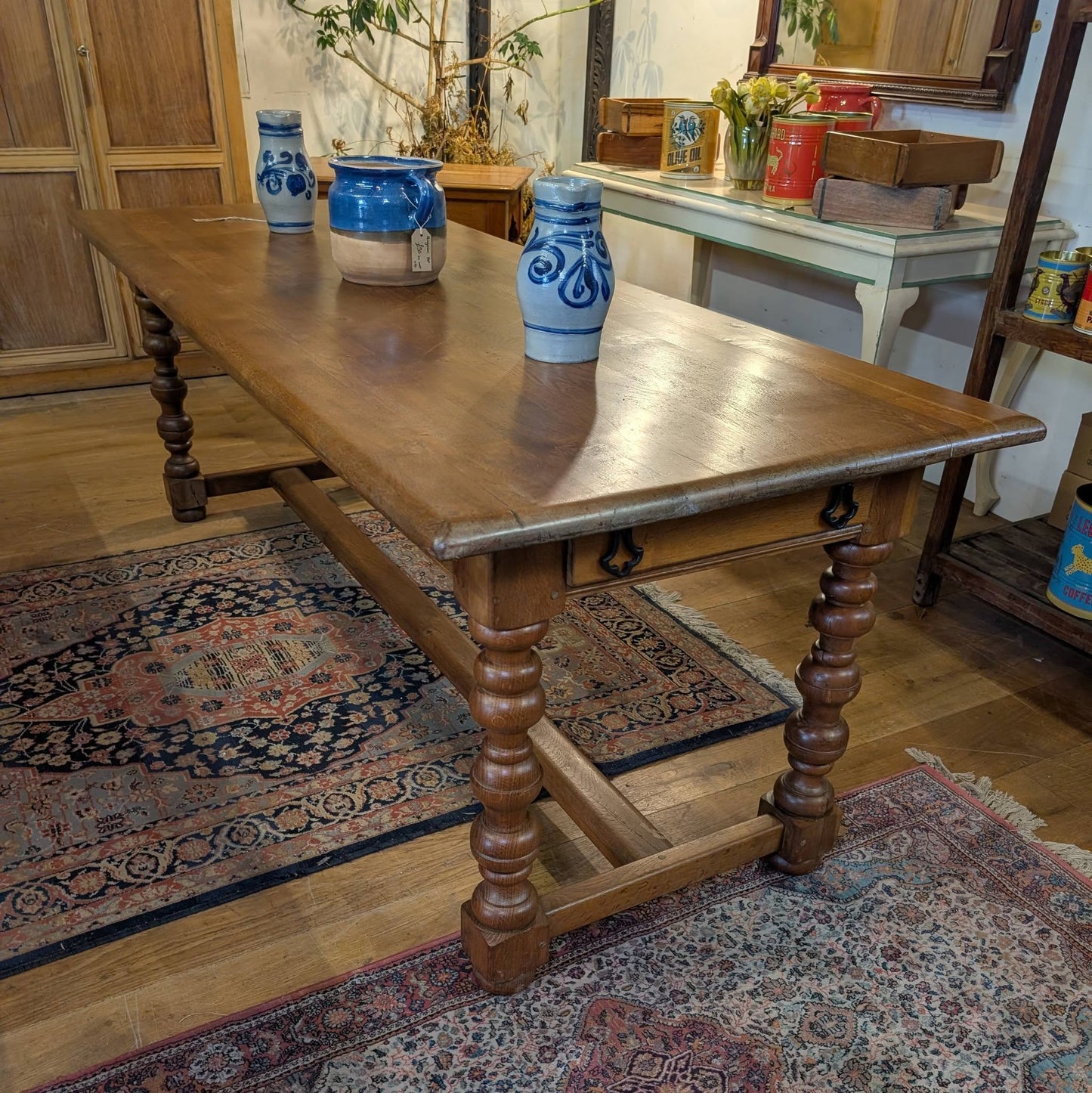 Chunky Oak Dining Table