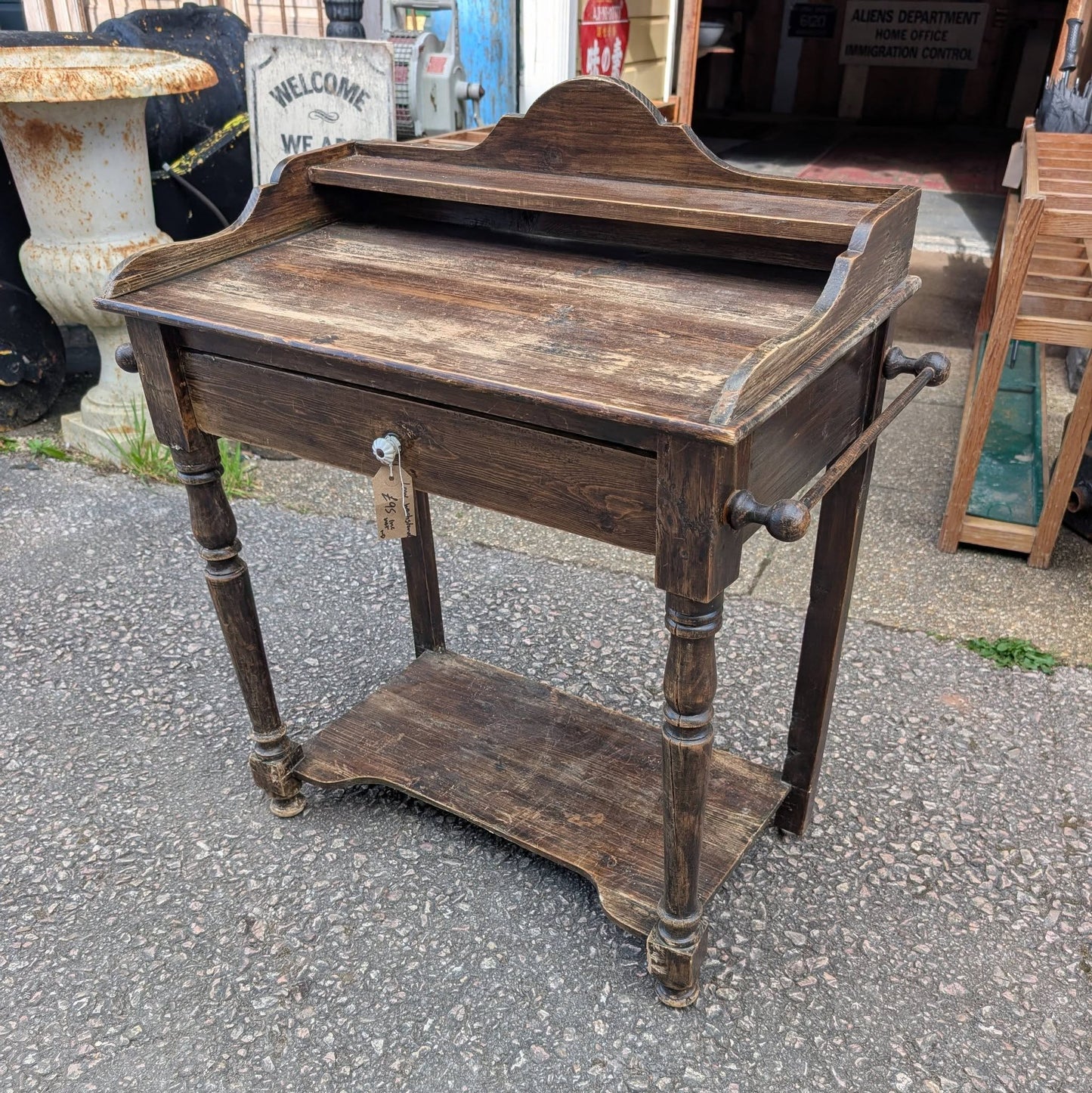 Small Rustic Washstand