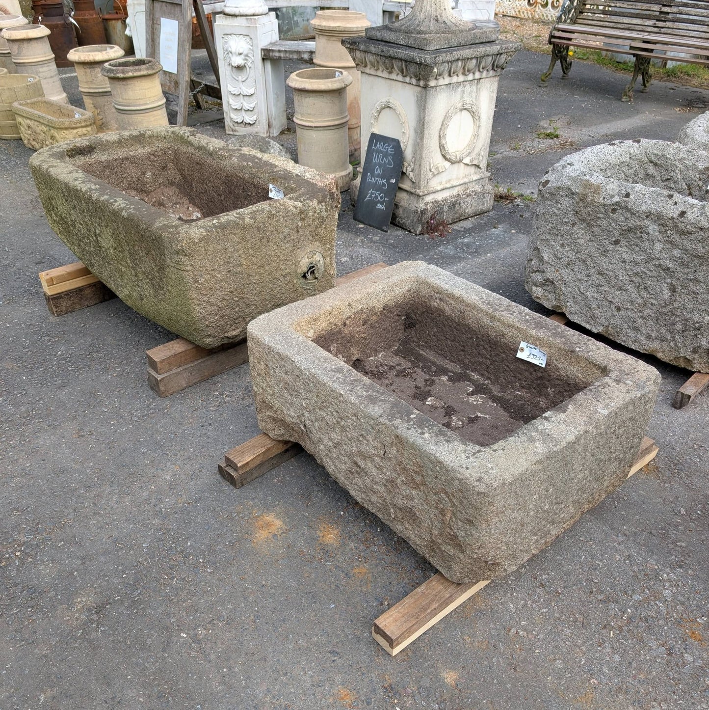 Large Granite Troughs
